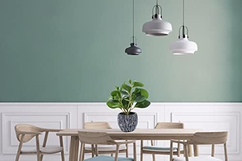 AlphaAcc Fake Faux Fiddle Leaf Fig Cement Planter Housewarming Desk Decor - Image 6