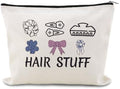 Hair Stuff Bag for Travel Hair Accessory Pouch for Girls Hairdresser Hairstylist Bags for Supplies Cosmetology Student Gifts Bag Salon Cosmetic Makeup Bags Barber Hairdresser Toiletry Zipper Pouches by YangQian
