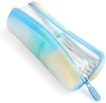 Cotton Round Swab Travel Case, 2-in-1 Beauty Organizer - Ocean Breeze by VisFresh
