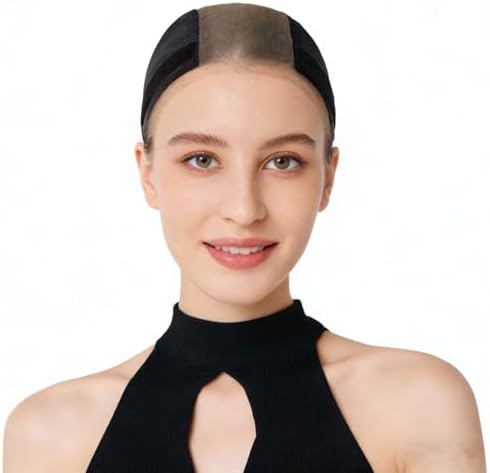 Xiushumyi Lace Wig Cap for Women,Adjustable Wig Grip Cap with Grip Band for Keeping Wigs In Place,Non Slip Caps Make Your Wigs Be Glueless (Black) by Xiushumyi