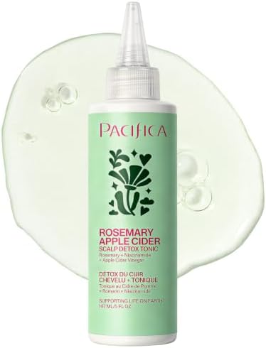 Pacifica Scalp Detox Tonic – Scalp Exfoliator with Glycolic & Salicylic Acid for Clarifying Build Up & Purifying – Infused with Rosemary to Support an Itchy, Dry Head – Vegan & Cruelty-Free – 5 oz by PacificaBeauty