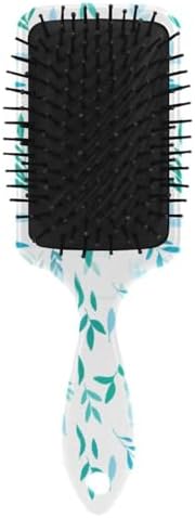 Aqua Foliage Hair Brush, Soft Bristles Detangling Brush - Detangler Hairbrush Glides Through Tangles For All Hair Types (Wet Dry & Damaged Hair) - Image 2
