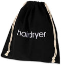 Hair Dryer Bag with Drawstring - Travel Container for Hair Tools, Use at Home, Gym, Hotels (Black) by Mozeat+Lens