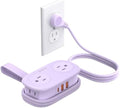 ORICO Purple Travel Power Strip with 4 AC Outlets 3 USB Ports (1 USB-C) by ORICO
