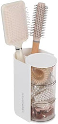 FABROK 3-Layer Rotating Hair Accessories Organizer for Girls, White by FABROK