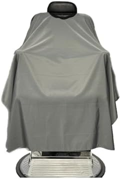 TRU BARBER Barber cape, 100% Polyester, light weight cape and Waterproof, Salon and Barbershop work GREY by TRUBARBER