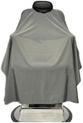 TRU BARBER Barber cape, 100% Polyester, light weight cape and Waterproof, Salon and Barbershop work GREY by TRUBARBER
