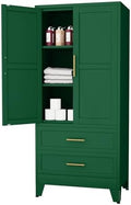 71" Metal Garage Storage Cabinet with 2 Doors 2 Adjustable Shelves by AUEYTVR