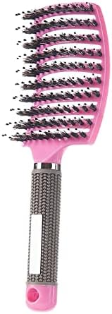 Detangling Brush, Wet Dry Detangler Hair Brushes, Vented Detangling Brush, Fast Drying Styling Massage Hairbrush for Women & Kids’ Long, Thick, Thin, Curly & Tangled Hair (Pink)\ by Hairstreaq