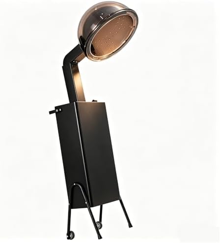 Hair Dryer for Salon Use - 1200W Freestanding Blow Dryer with Wheels, Adjustable Timer & Temperature, Large Hood, Commercial-Grade Hair Dryer by EEYBLAEEY