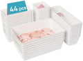Vtopmart 44 PCS Plastic Drawer Organizer Set, Vanity Organizer Trays, White by Vtopmart