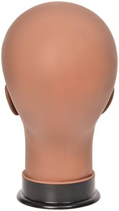 Bald Female Mannequin Head 22 Inches Big Head Circumference Makeup Training Head Wig Head Professional Cosmetology for Wig Making and Display Hat Helmet Glasses Display Head Model with Clamp Stand - Image 6