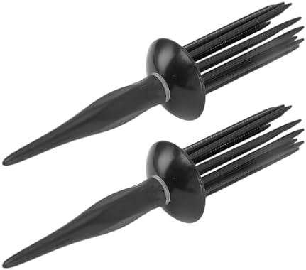 Curling Roller Comb Hairdressing Tool Soft for Curly Hair with 17 Teeth for Professional Salon Use Black Plastic 2 Pieces - Image 5