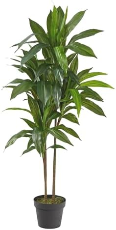 Nearly Natural 48 in Artificial Dracaena Real-Touch Plant with Pot by NearlyNatural