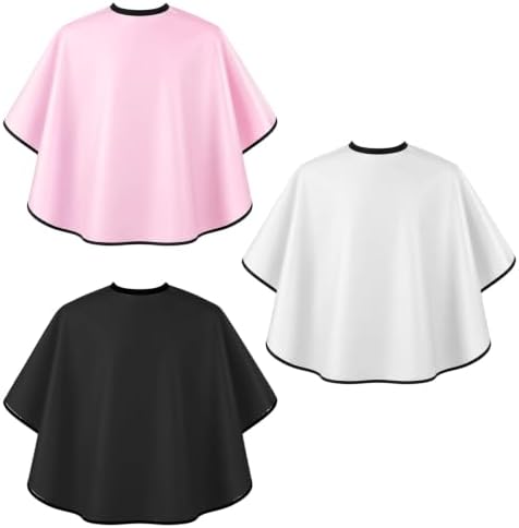 3 Pcs Makeup Cape, Short Haircutting Capes for Adults by Unknown