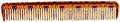 Pegasus Skulleto 202, 7in Hard Rubber Hair Detangling/Trimmer Course Tooth Comb, Seamless, Smooth Edges, Anti Static, Heat and Chemically Resistant, Everyday Grooming Comb | Peines de goma dura - Gold by AmeliaBeauty