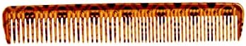 Pegasus Skulleto 202, 7in Hard Rubber Hair Detangling/Trimmer Course Tooth Comb, Seamless, Smooth Edges, Anti Static, Heat and Chemically Resistant, Everyday Grooming Comb | Peines de goma dura - Gold by AmeliaBeauty