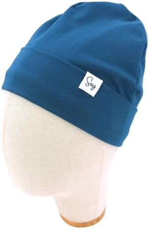 Jersey Beanie Hat for Newborn Baby Boys Girls Silky Satin Lined Hats Bonnet Toddler Infant Little Kids Beanies Caps - Image 5