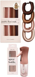 Kitsch Jumbo Satin Heatless Flexi Rods (4 pcs) and Continuous Spray Bottle (Terracotta) Bundle with Discount by Kitsch