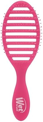 Wet Brush Speed Dry Hair Brush, Pink Frost - Vented Design & Soft HeatFlex Bristles Are Blow Dry Safe - Ergonomic Handle Manages Tangles - Pain-Free Hair Accessories by WetBrush