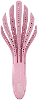 Wet Brush Go Green Curl Detangler Hair Brush - Pale Pink Ultra-Soft IntelliFlex Detangling Bristles Glide Through Tangles with Ease - Great For Curly Hair-No Split Ends & Pain-Free for Wet or Dry Hair by WetBrush