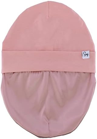 Jersey Beanie Hat for Newborn Baby Boys Girls Silky Satin Lined Hats Bonnet Toddler Infant Little Kids Beanies Caps - Image 4