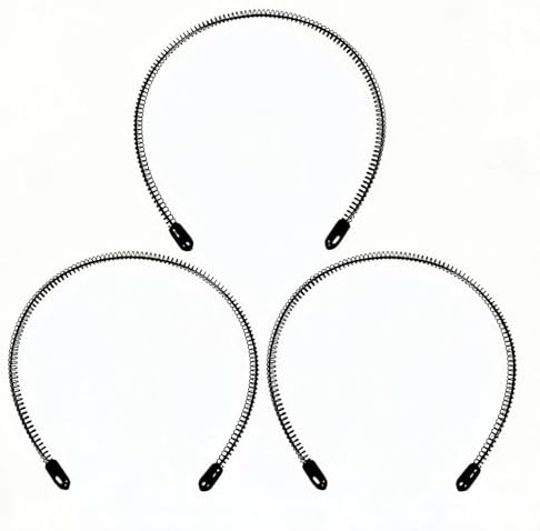 Metal Headband for Men, Flexible Wire Hair Band, 3 Pcs by KELUBATUbrand
