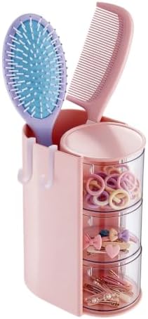 Hair Accessories Organizer with 2 Hooks For Girls,Hair Brush Holder by Unknown
