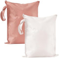 RelaxScene Wet Dry Bags Water Resistant - 2 Pack Reusable Waterproof Wet Dry Bag for Swimsuits & Baby Clothes - Leakproof Storage Pouch Bag for Travel & Baby Diaper - Travel Laundry Daycare Bags by RelaxScene