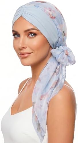 Ababalaya Satin Lined Head Wrap Chemo Headwear for Women by Ababalaya