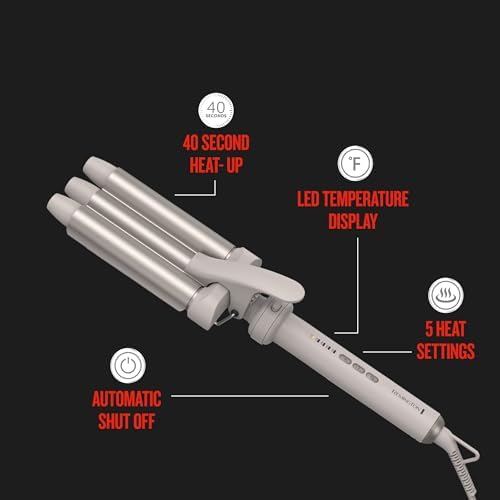 Remington 5-in-1 Curling Wand Set, Interchangeable 0.5" - 1.25" Barrels - Image 4