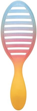 Wet Brush Speed Dry Hair Brush With Blow Dry Safe Bristles & Vented Design For Faster Drying Time, Ergonomic Handle, Reduces Breakage & Detangles All Hair Types, Limited Edition Electric Sky Pink - Image 3