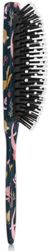 Kids Detangler Hair Brush Hairbrush for Boys Girls, Cute Axolotl Detangling Brush Smooth for Wet Dry Thin Long Curly Hair, Glide Through Tangles with Ease and Massage Scalp - Image 5