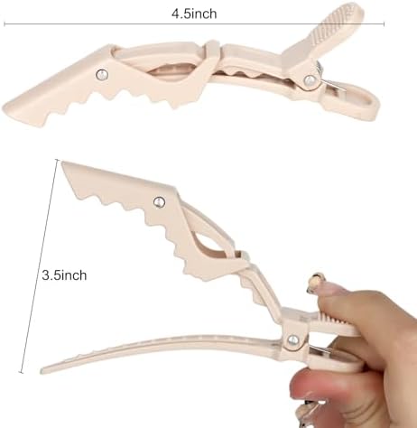 Ondder 24 Pack Alligator Hair Clips for Styling Sectioning Large Salon Pro Hair Clips for Barber Clips for Hair Coloring, Cutting, Sectioning Big Gator Clips Hair Styling Accessories for Women Men - Image 2