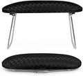krofaue Metal Arm Rest for Nails Tech, Stable Nail Arm Rest with Phone Holder, Leather Manicure Hand Pillow with Non-Slip Aluminum Alloy Legs for Salon Nail Tips Art Table by krofaue