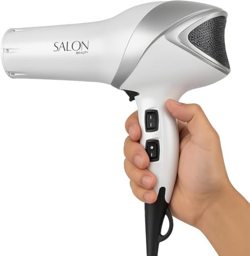 SB5200 Complete Hooded Hair Dryer System - Includes 1875W Pro Ionic Hair Dryer + Soft Bonnet Attachment Bundle - Full Motorized All-in-One Drying Station for Deep Conditioning & Curls by SALONBEAUTY