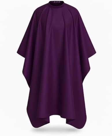 DONNA Professional Hairstyling Cape, Hair Cutting Cape with Extra Long Closure, M to XL, 100% Polyester by DONNA