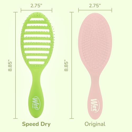 Wet Brush Speed Dry, Lime-A-Rita (Summer Quencher) - Vented Design & Soft HeatFlex Bristles Are Blow Dry Safe - Ergonomic Handle Manages Tangles - Pain-Free Hair Brush, Limited Edition - Image 5