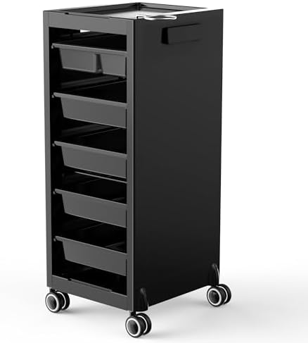 TASALON New Salon Trolley Cart with Wheels for Extra Storage by TASALON