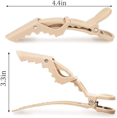 24 Pack Alligator Hair Clips, Professional Clips for Hair Sectioning, Hair Styling Accessories for Women Men Girls Teens，Khaki - Image 3