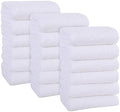 MOONQUEEN 18 Pack Premium Hand Towels - Quick Drying - Microfiber Coral Velvet Highly Absorbent Towels - Multipurpose Use as Hotel, Bathroom, Shower, Spa, Hand Towel 16 x 28 inches (White) by MOONQUEEN