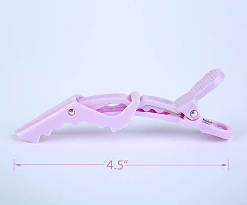 HH&LL 12pcs Hair Clips for Styling Wide Teeth & Double-Hinged Design Alligator Sectioning Clips of Professional Hair Salon Quality - Image 3