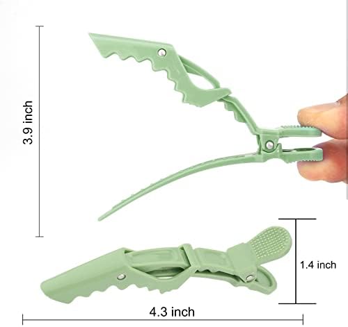 Ondder 24 Pack Alligator Hair Styling Clips - Large Green Hair Clips for Styling, Sectioning, Professional Salon Use - Image 2