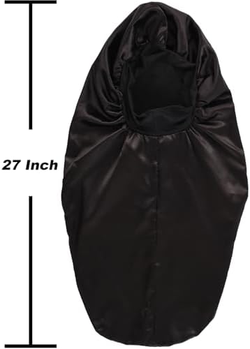 Wbfwbb 2 Pcs Silk Bonnet for Women Satin, Soft Elastic Band Silky Sleeping Cap Big Bonnets for Braids - Image 2