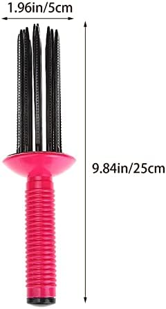 2025 New Curly Hair Styler Tool, Curling Roll Comb, Air Feeling Curling Wand with 17 Teeth for Fluffy Hairstyles, Anti-Slip Curling Brush Comb for Women and Girls (2PC) - Image 6
