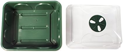 70727 Small Domed Propagator, 8.5" x 7" x 5", Black/Dark Green - Image 2