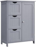 VASAGLE Bathroom Floor Storage Cabinet, 3 Drawers, Dove Gray by VASAGLEbySONGMICSHOME