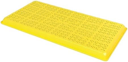 SUNPACK 10" x 20" Heavy Duty Mesh Plastic Seed Starting Tray, Yellow, 1" (Pack of 30) - Ensures Water Drainage and Aeration, Perfect for Greenhouses or Indoor Gardening - Image 2