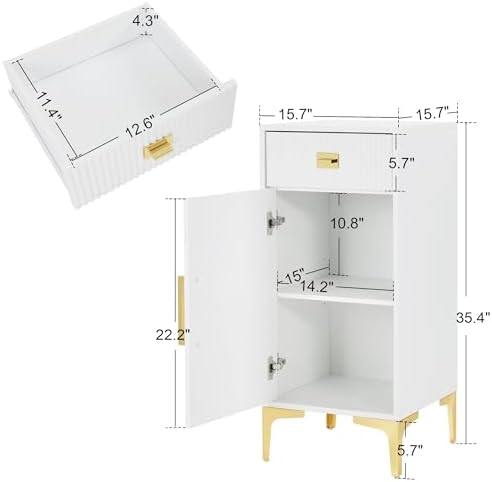 BarberPub Storage Barber Station with Cabinet, Salon Station 2027 - Image 3