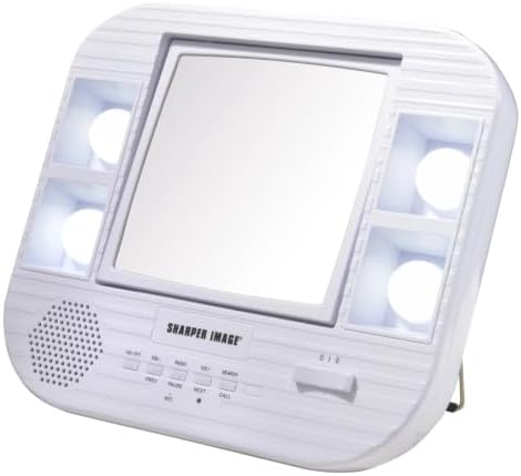 JERDON Lighted Makeup Mirror with 5X Magnification - White - J1025 by Jerdon